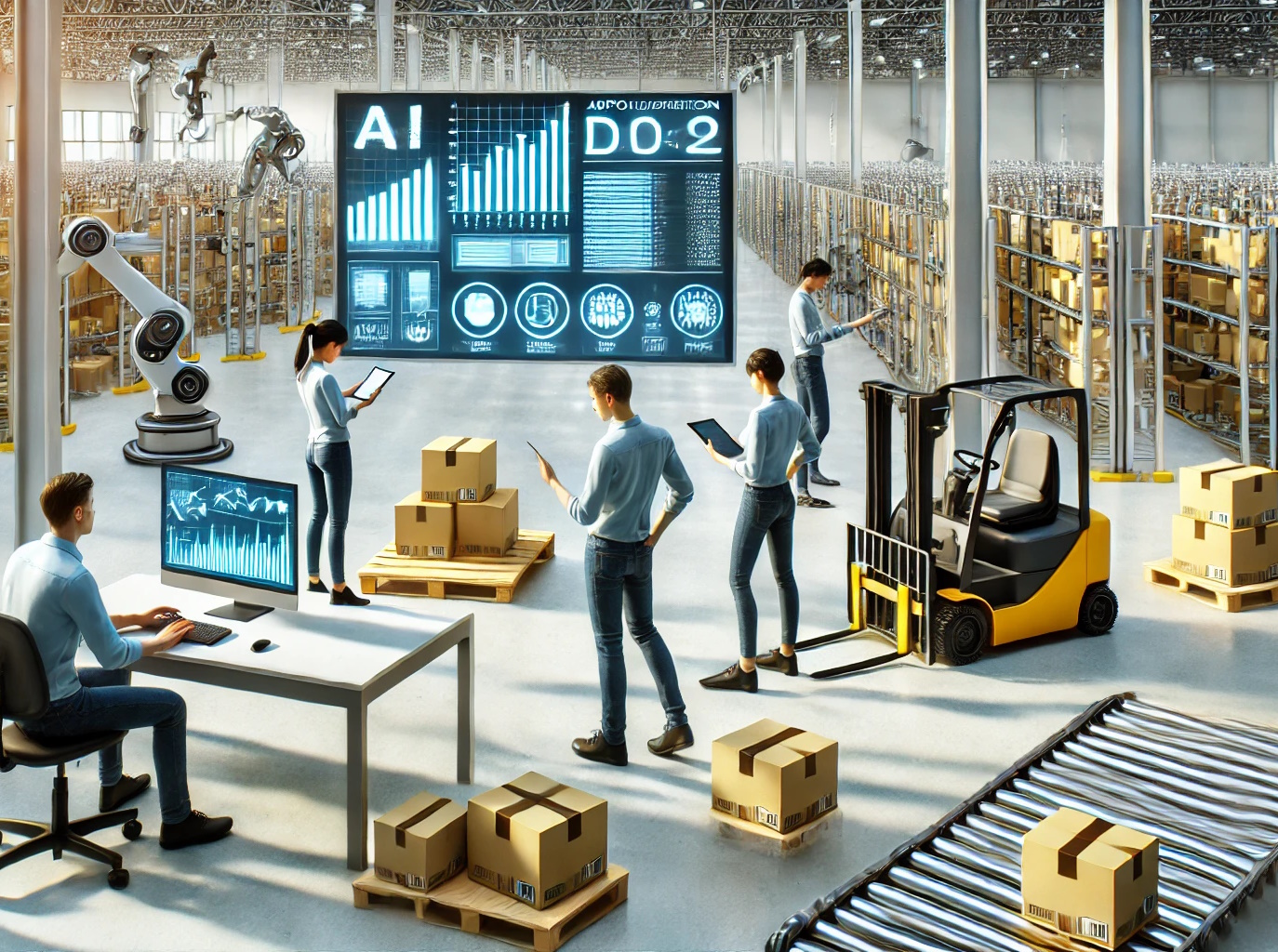 La IA transforma la gestión de la cadena de suministro y la producción en la industria.