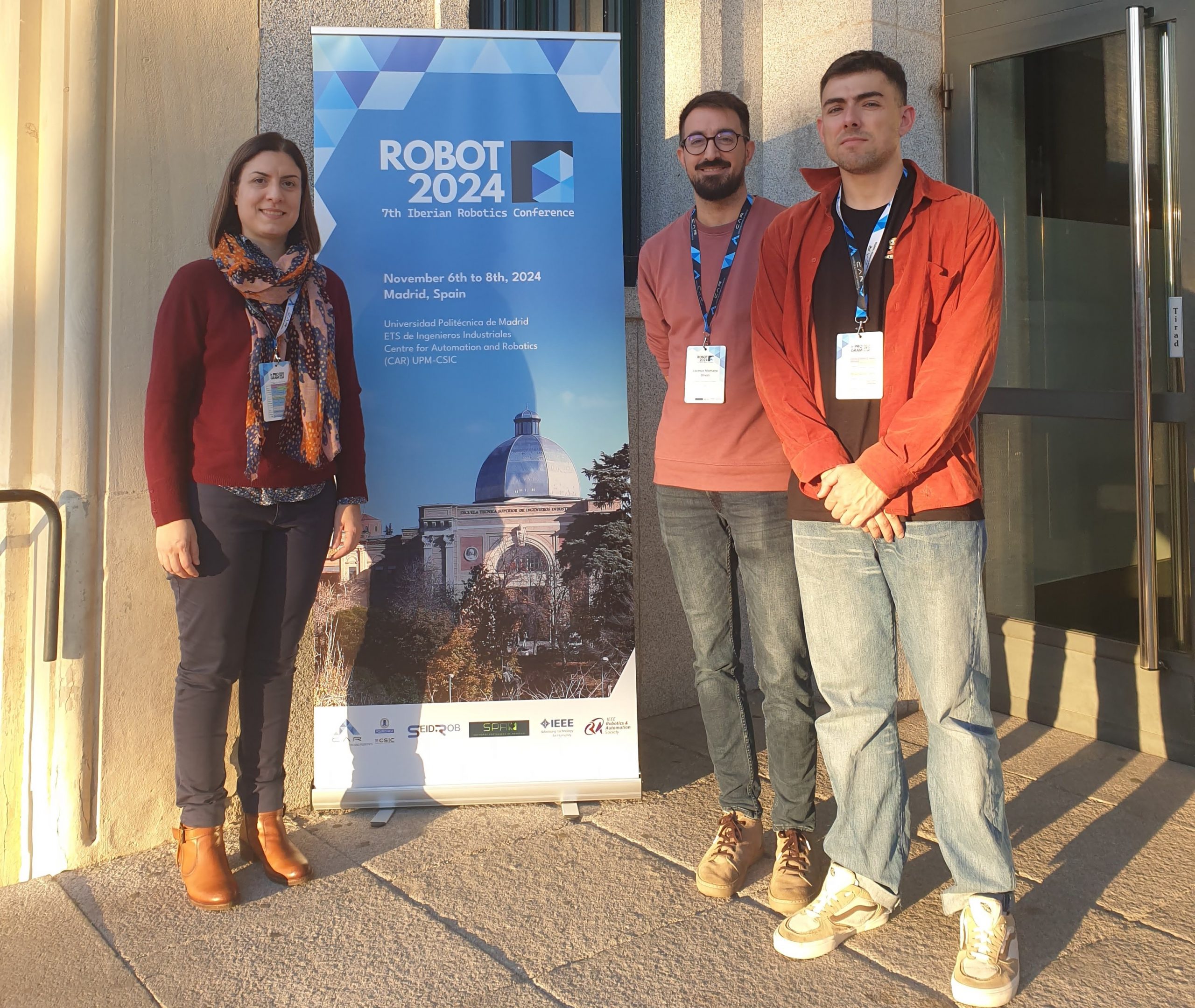 Presentamos dos artículos de investigación en la Conferencia ROBOT 2024